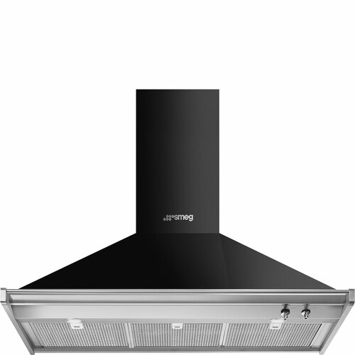 Smeg Kd100hne Vegghengt Ventilator - Svart/rød