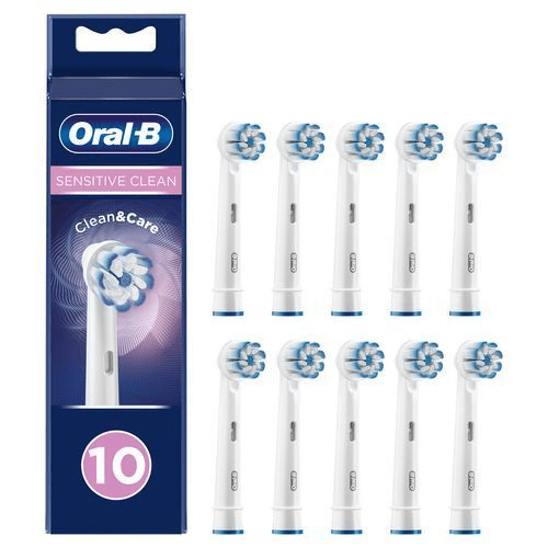 Oral-b Sensitive Clean & Care 10 Pcs Tilbehør Til Elektrisk Tannbørste