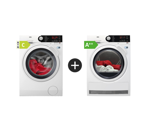 Aeg L7fbm862e+T8dem842e Frontmatet vaskemaskin - Hvit