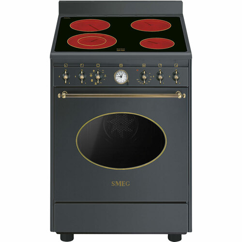 Smeg Co68cma8 Keramisk Komfyr - Antrasitt