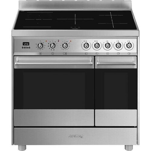 Smeg Csk92ipx9-2 Induksjonskomfyr - Rustfritt Stål