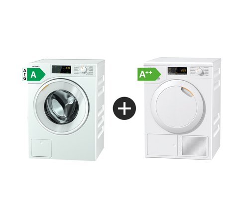 Miele Wsd023wcs + Tsc223wp Kombinert Vask/tørk - Hvit