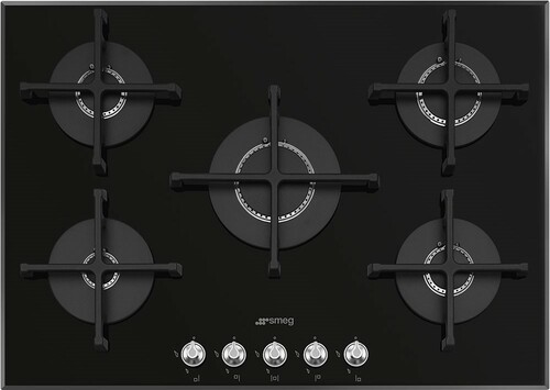 Smeg Pv175n2 Gasstopp - Svart/glass