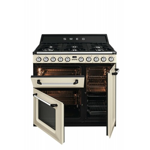 Smeg Tr93p Gasskomfyr - Krem