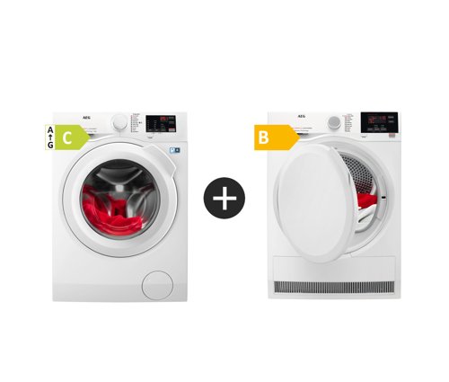 Aeg L6fau741i+T6dbm720g Frontmatet vaskemaskin - Hvit