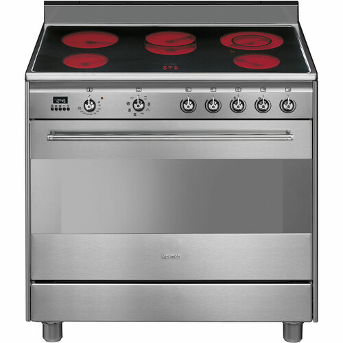 Smeg Scd91cmx9 Keramisk Komfyr - Rustfritt Stål