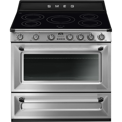 Smeg Tr90ix9-1 Induksjonskomfyr - Rustfritt Stål