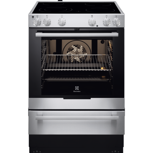 Electrolux Ekc6051box 230v Keramisk Komfyr - Rustfritt Stål