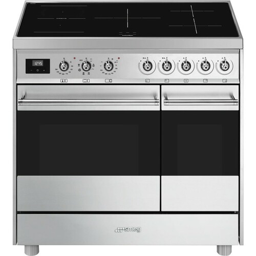 Smeg C92imx9 Induksjonskomfyr - Rustfritt Stål