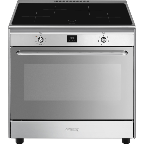 Smeg Cg90ixt9 Induksjonskomfyr - Rustfritt Stål